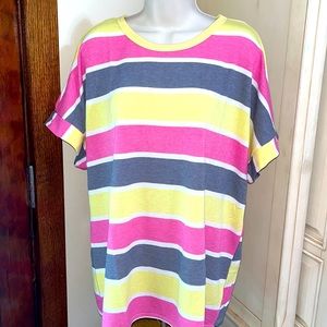 ☀️Brand new never worn striped top women’s size 1X